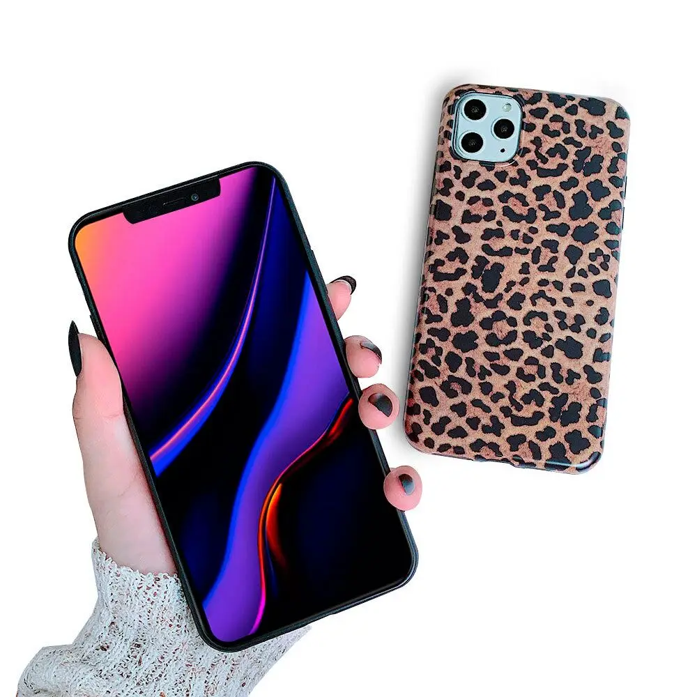 Чехол с леопардовым принтом для iPhone 11 Pro Max X XR 6 6s 7 8 Plus | Мобильные телефоны и