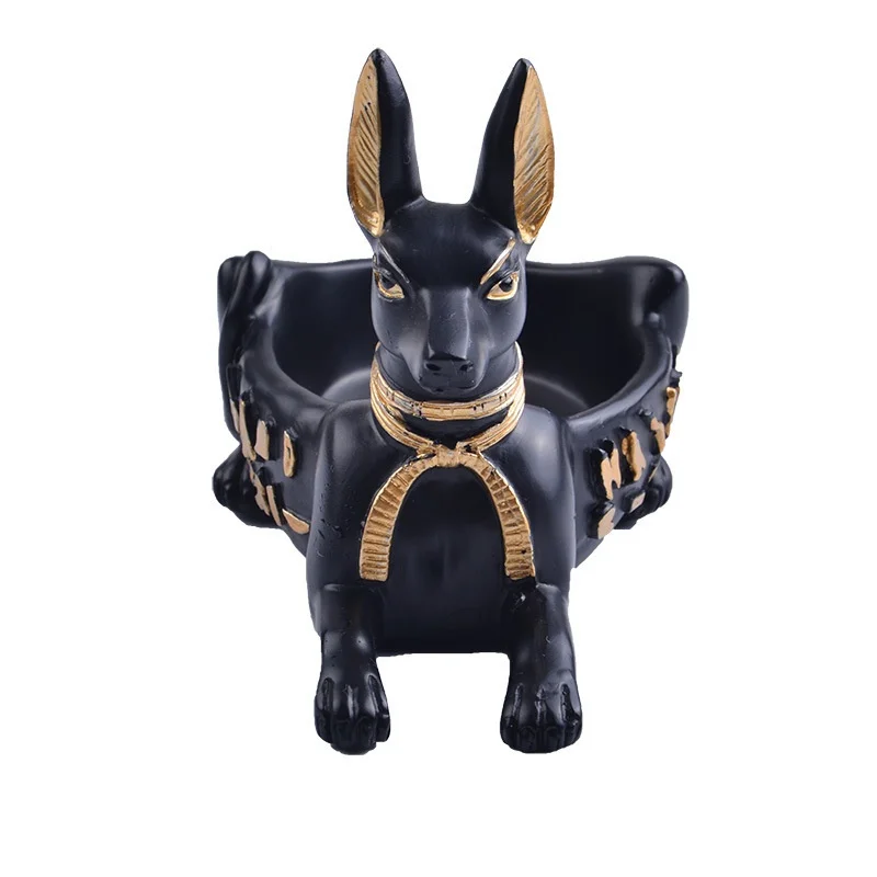 

Egyptian dog head ashtray home furnishing office supplies
