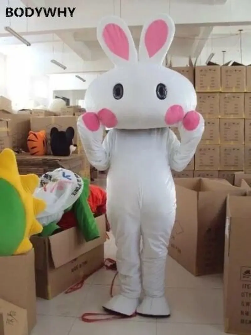 

New Easter Rabbit Mascot Costume Cosplay Adult Advertising Foam Costumes