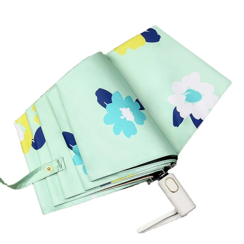 

Модный высококачественный зонт, светильник солнцезащитный зонт, Женский солнцезащитный Зонт с защитой от ультрафиолета, из нержавеющей ст...