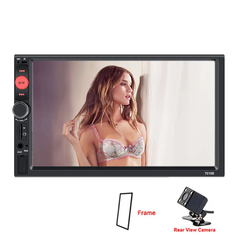frame and camera Автомагнитола 2 din автомагнитола 2din " Сенсорное Зеркало Link MP5 мультимедийный плеер Авто автомобильное радио резервная камера кронштейн - Цвет: frame and camera