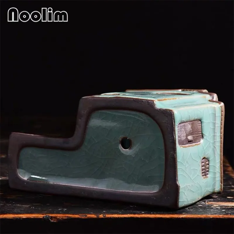 Креативный керамический цветочный горшок в китайском стиле винтажный бонсай