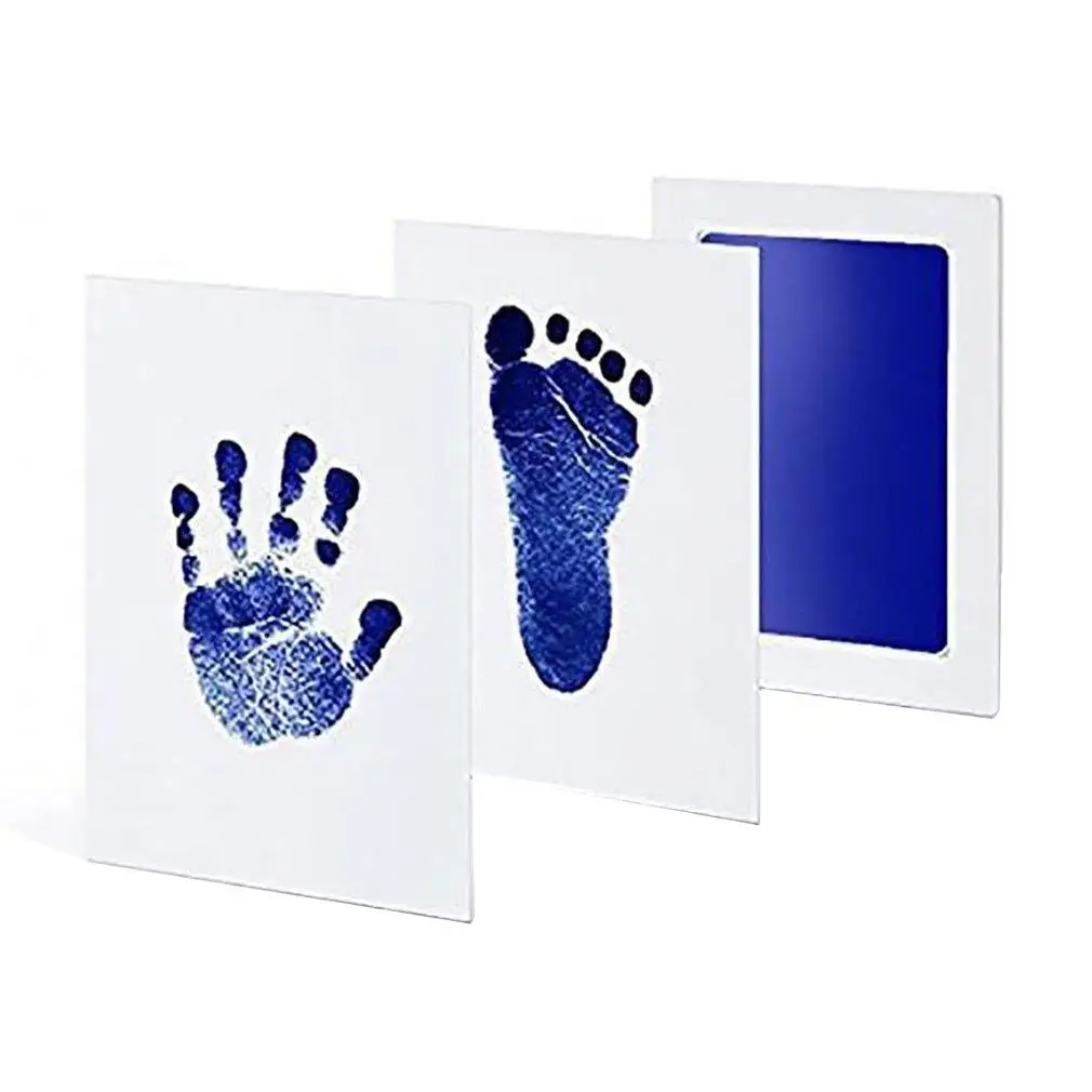

Baby Footprints Handprint Ink Pads Safe Non-toxic Ink Pads Kits for Baby Shower Baby Paw Print Pad Foot Print Pad Inkless