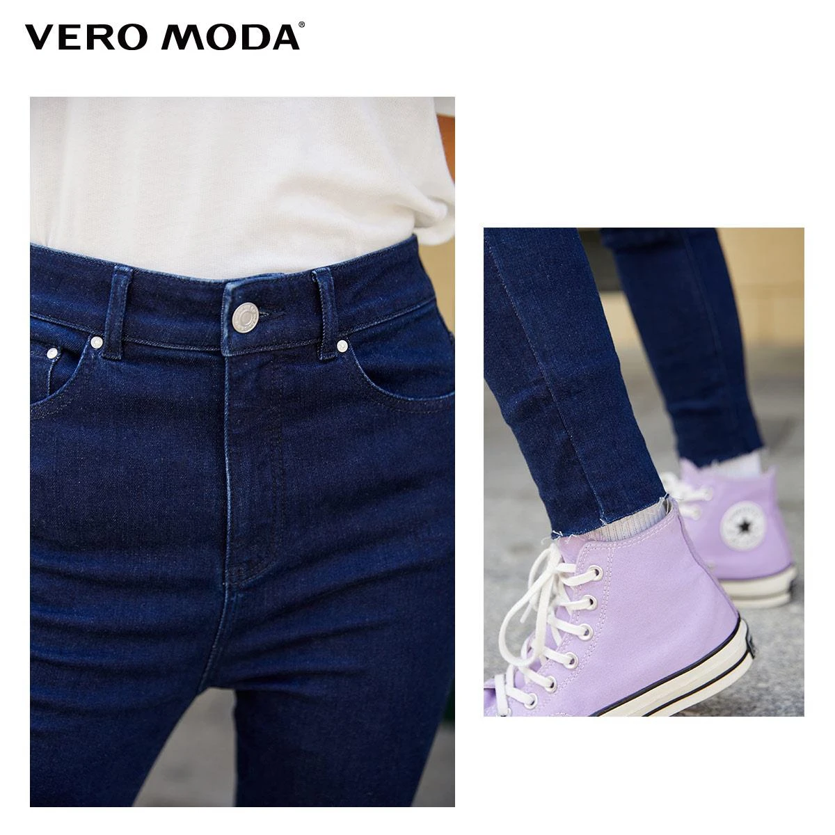 

Vero Moda Women Retro Cotton Stretch Slim Fit Skinny Jeans | 320449029