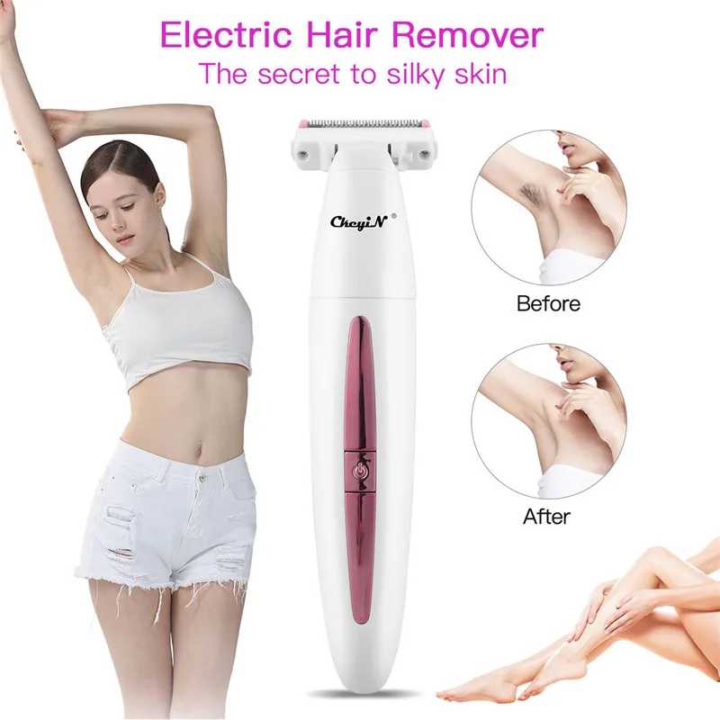 CkeyiN Водонепроницаемая электрическая бритва Женская Женский Триммер для волос с