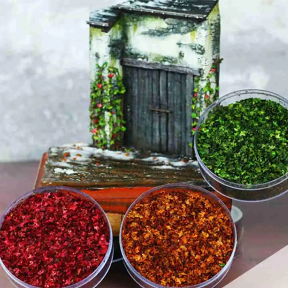 

Реалистичная многоцветная модель растений 110 мл, модель листьев, имитация опавших листьев, пейзаж, песок, платформа «сделай сам», миниатюра ...