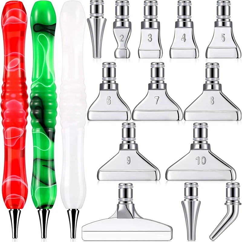 

13 шт., металлические наконечники для алмазной живописи