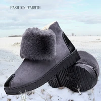 2019 winter new womens boots flat snow boots plus velvet thick casual casual womens cotton shoes zapatos con cordones de mujer