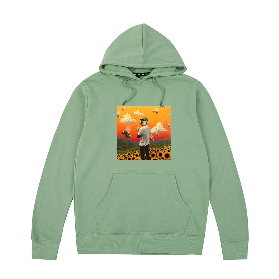 Для мальчиков с цветочным узором Tyler The Creator принадлежности для гольфа толстовки OFWGKTA кататься на коньках рисунок Frank Ocean Harajuku для мужчин и женщин, унисекс, чесаный хлопок