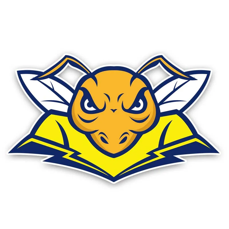 Забавная Автомобильная наклейка Aliauto свирепый пчелиный головы аксессуары из ПВХ