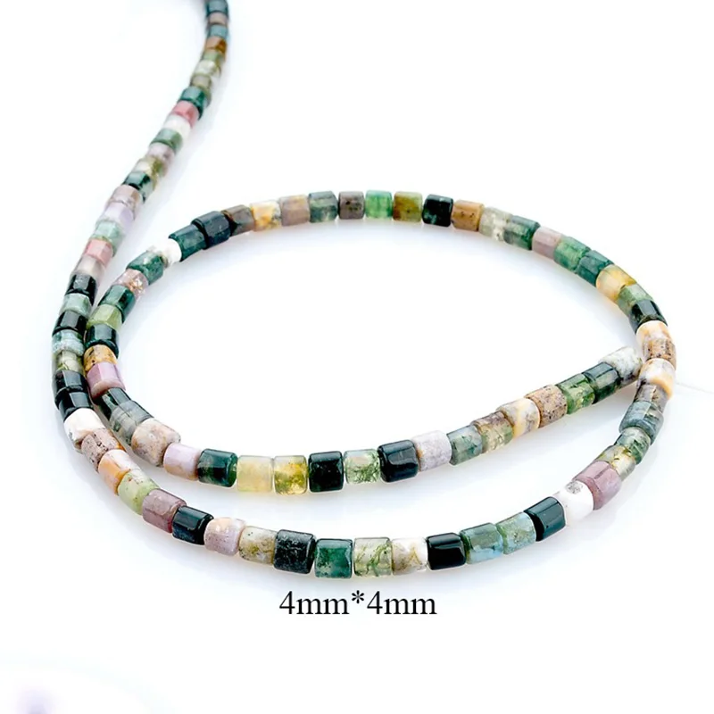 Природные Индии Бусы из камня Агата камушки-бусинки Rondelle 4*4 мм упали камни бусины