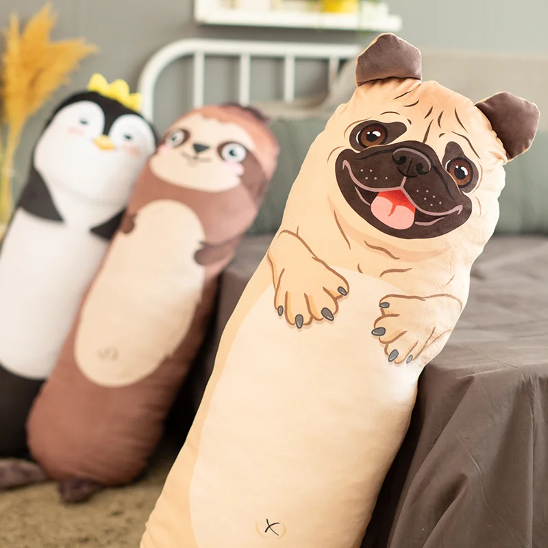 Barato Almohada Gigante De 150cm De Largo Para Perro, Elefante, Cerdo, Cojín Lavable Con Relleno De Animal, Decoración Del Hogar, Regalo De Cumpleaños Y Navidad