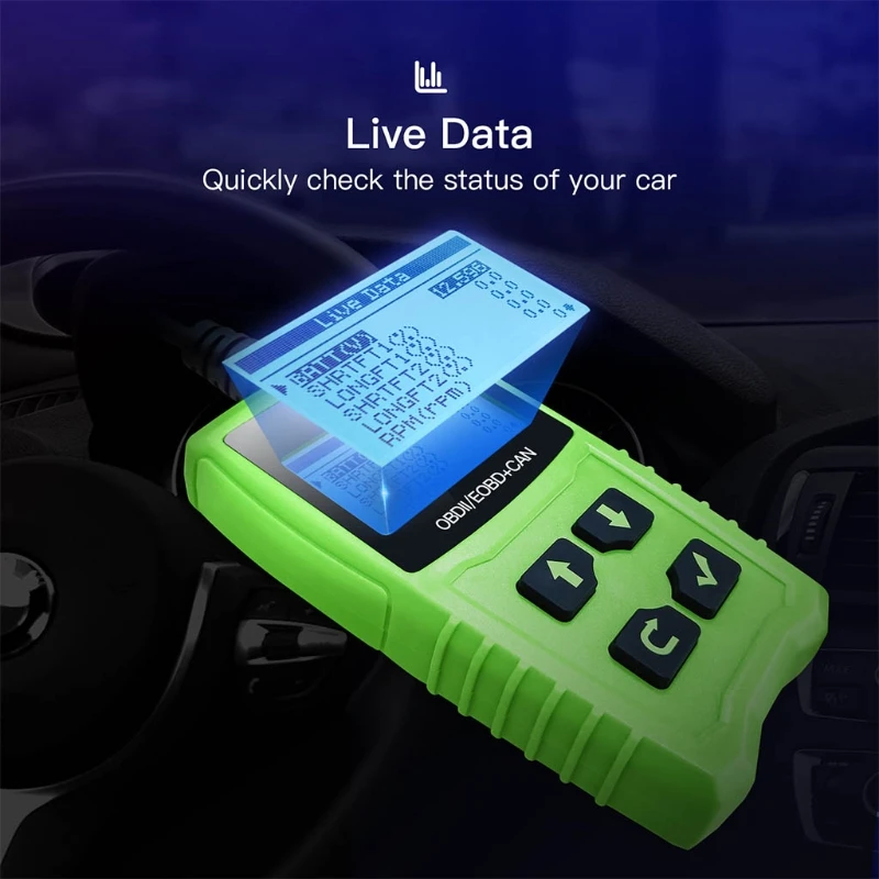 

Сканер OBD2 JD101, считыватель кодов неисправностей, универсальный автомобильный диагностический сканер, сканер, диагностический инструмент, п...