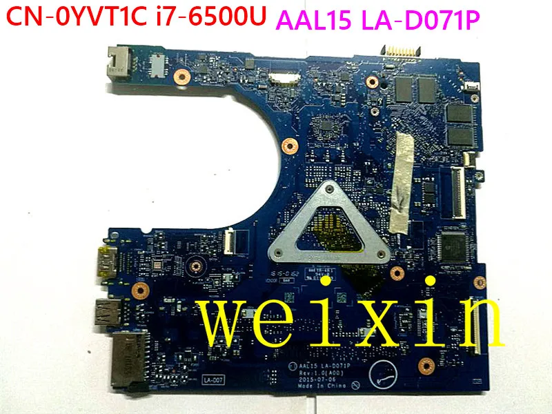 Оригинальная материнская плата YVT1C 0YVT1C для ноутбуков Dell Inspiron 15 5559 - купить по