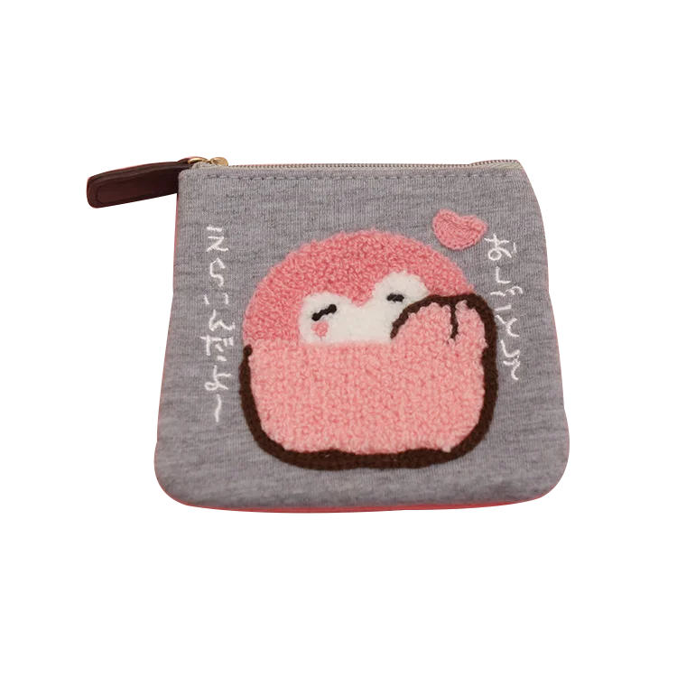 Cute Penguin Plush Mini Wallet Soft Positive Energy Penguin Plush Coin Purse Girls Lovers Valentine's Gifts