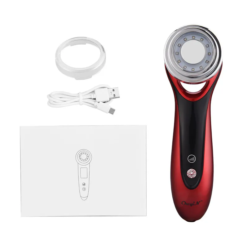 

Ems Anti Aging Led Photon Skin Tightening Face Lifting Heating Facial Massage Skin Cleaner Wrinkle Acne Removal Beauty Skin