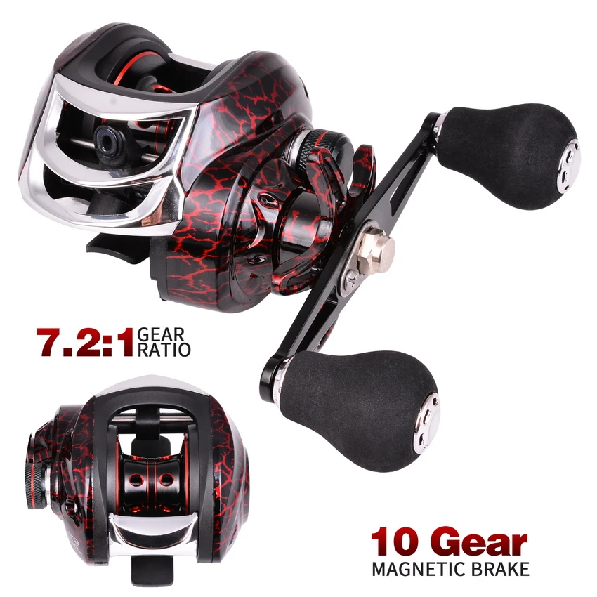 

18+1BB Double Spool Fishing Baitcasting Reel 7.2:1 Gear Ratio High Speed Spinning Reel Casting Reel Carp for Saltwater