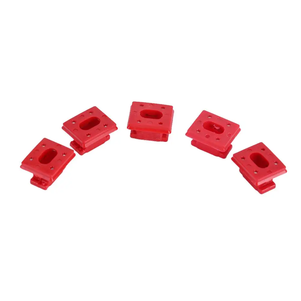 5pcs Car Interior Dashboard Dash Trim Inserts Red Insert Strip Grommets Clips Panel Fixing Buckle for BMW E46 E65 E66 E83N | Автомобили и