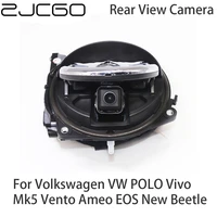 zjcgo car rear view reverse back up parking night vision logo camera for volkswagen vw polo vivo mk5 vento ameo eos new beetle