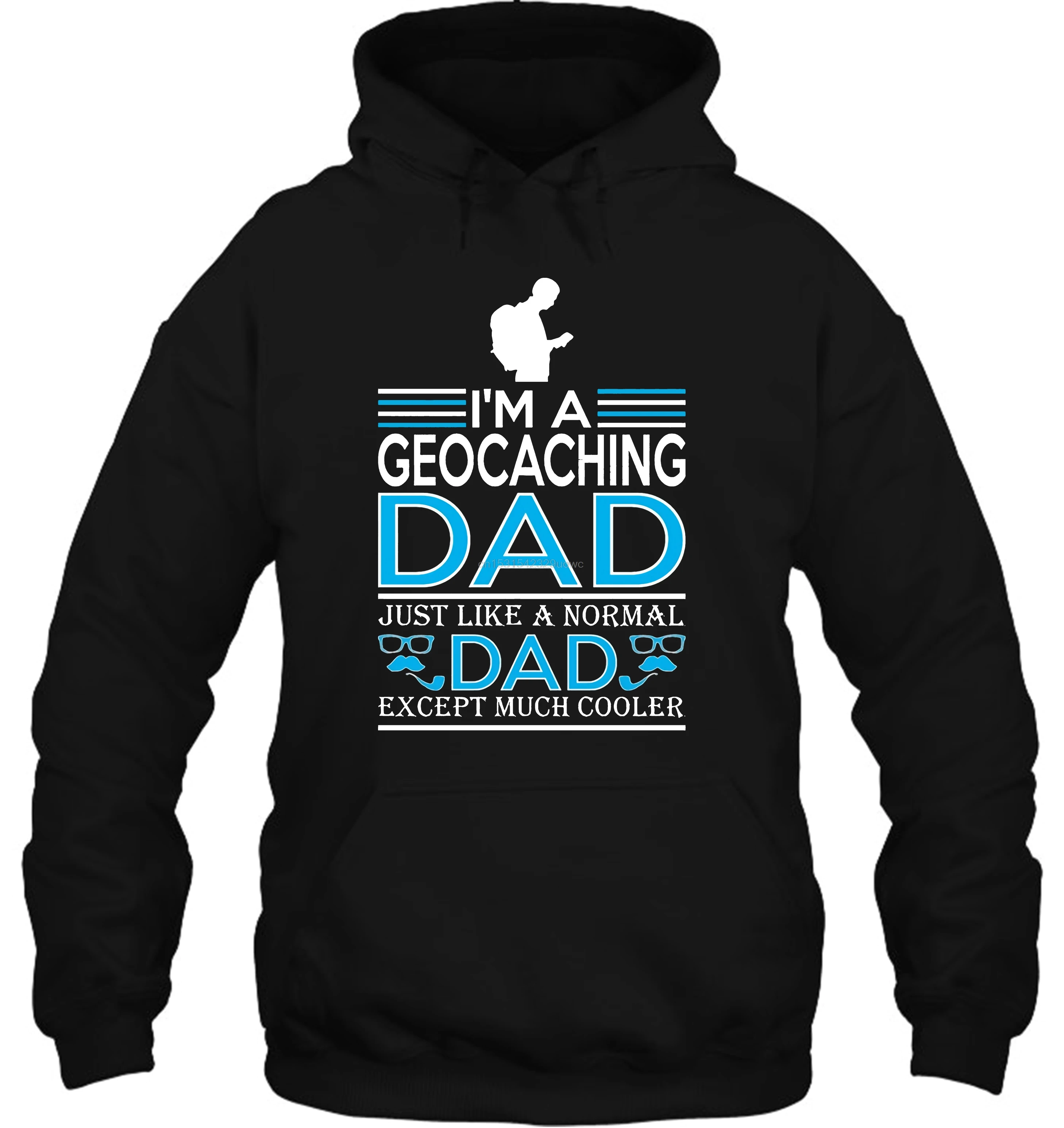 Мужская толстовка с капюшоном im geocaching dad like normal кроме cooler подходит для создания
