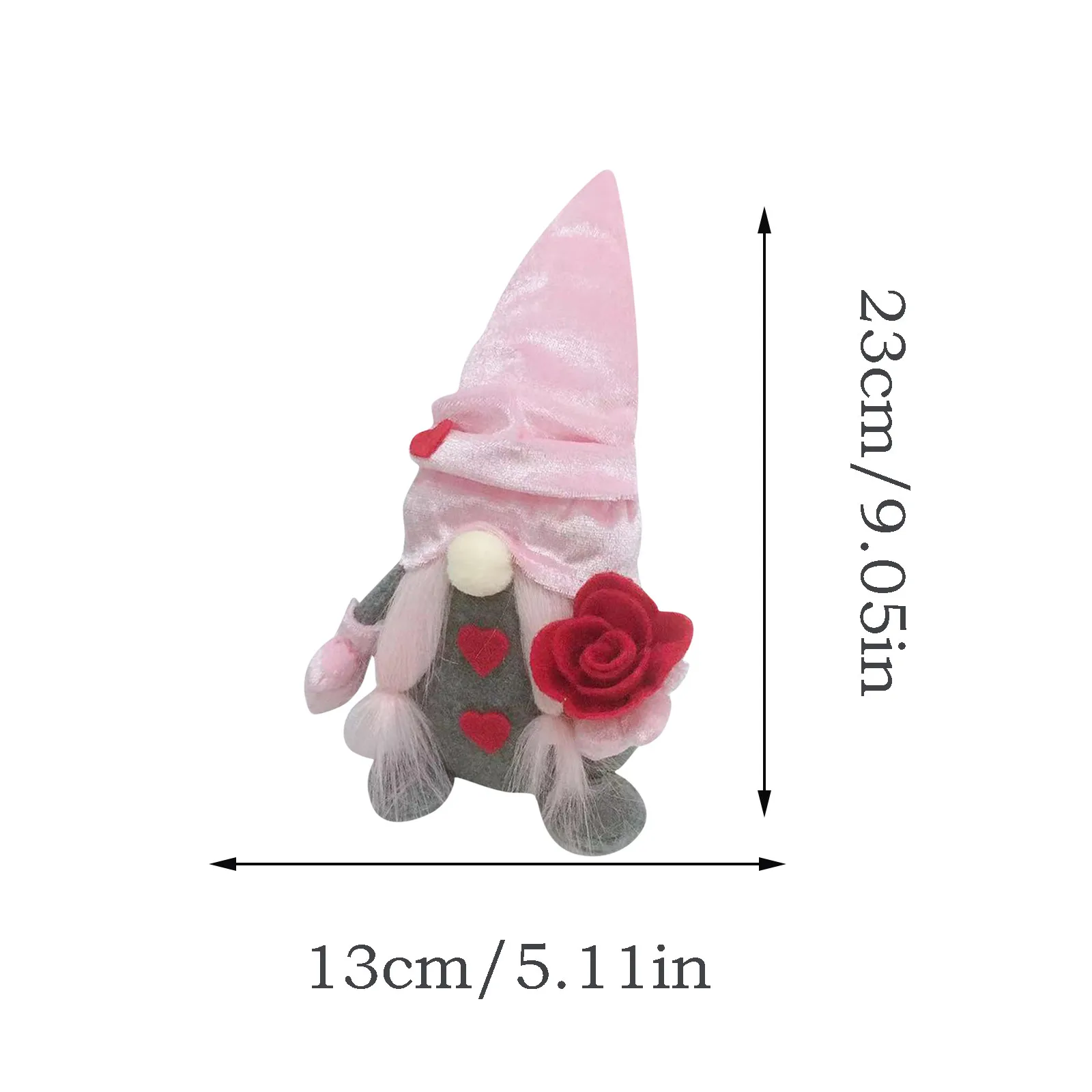 

Mother's Day Gift Decorations Present Flowers Dwarf Gnome Cute Soft Comfortable Faceless Doll Party Kawaii Room Home Decor