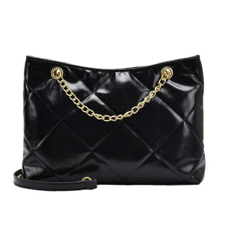 

Square Crossbody bag 2021 Lattice New High-quality PU Leather Women's Designer Handbag High capacity Shoulder Messenger Bag
