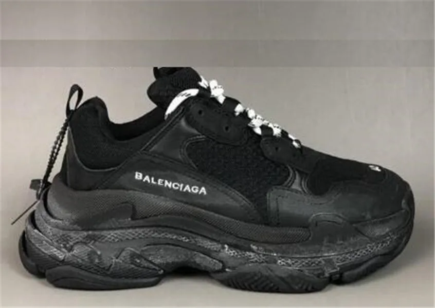 

2021 Triple S Shoes Balanciaga- Traniner Casual womens mens casual Black White Red trainer platform tripler vintage sneakers 00