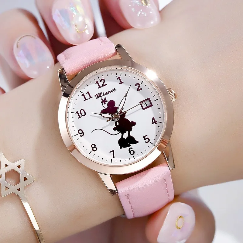 Часы наручные «Холодное сердце» для девочек, милые красивые кварцевые, с браслетом для девочек, подарок на день рождения, от Disney от AliExpress WW