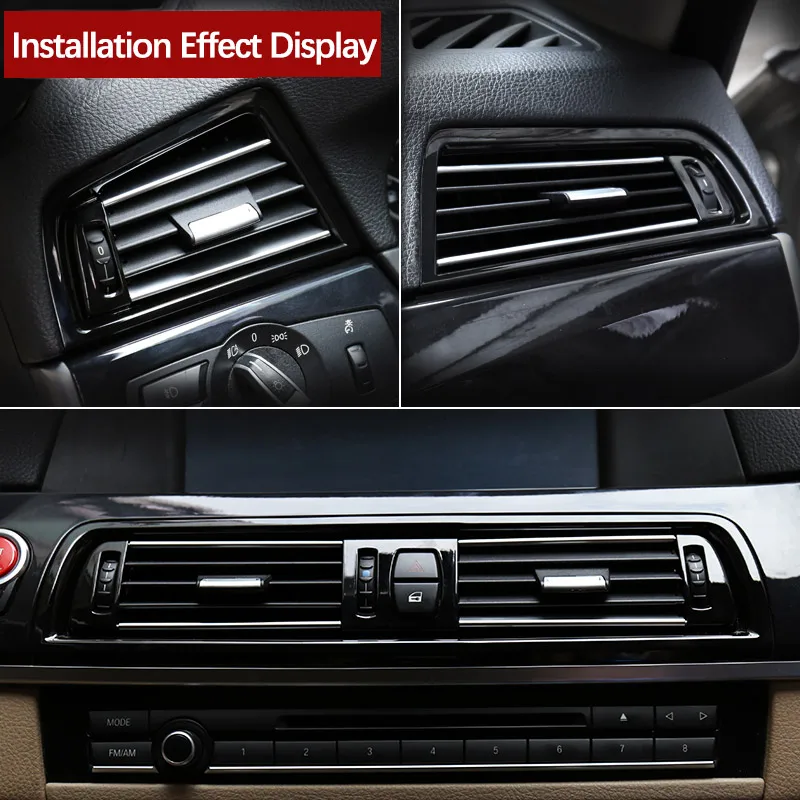 LHD RHD пианино-черная панель для приборной панели вентиляционного отверстия