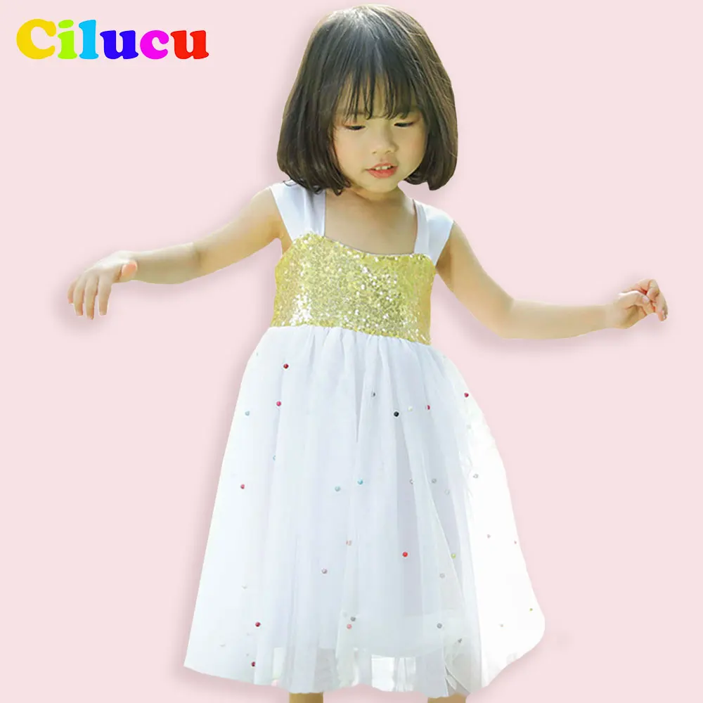 Sequin Dresses for Toddler Girl Tutu Beaded Rose Gold Sparkly Dress Birthday Tulle Kids Flower Bridesmaid 3t 4t 7 | Детская одежда и