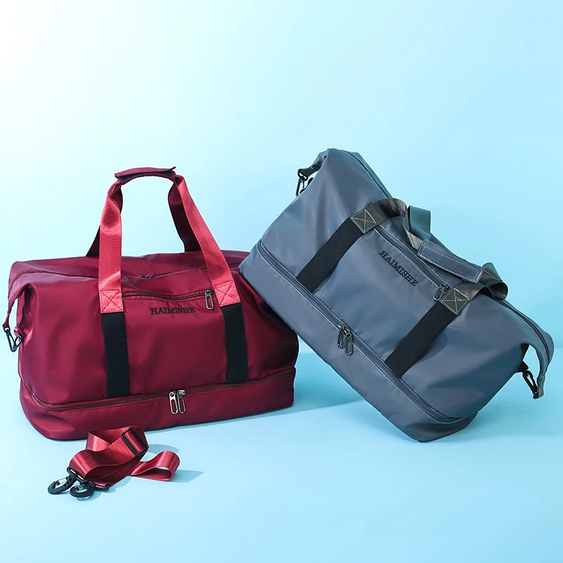 저렴한 남자와 여자의 메신저 스포츠 체육관 가방 짐 가방 휴대용 대용량 레저 여행 가방 핸드백