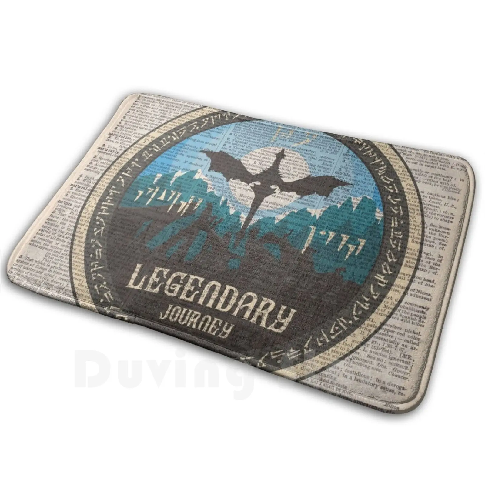

Upcycled Of The Legendary Journey Carpet Mat Rug Cushion Soft Non-Slip Dragon Dragonborn Skyrim Dovahkin Fire Dragon Video
