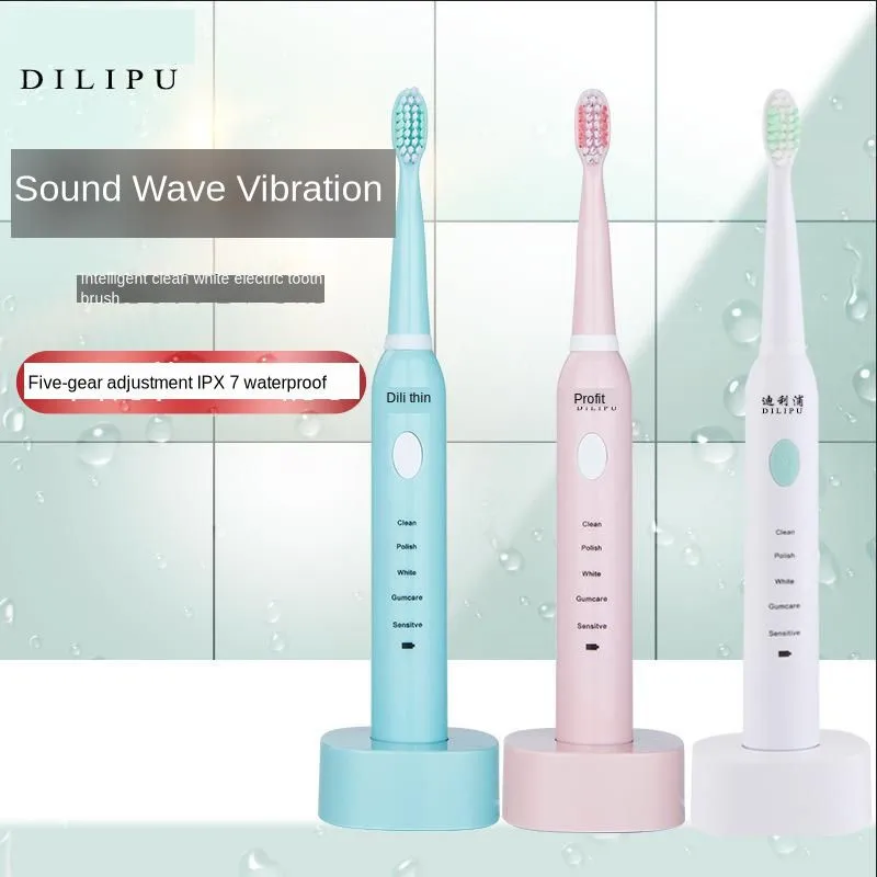 Dilip электрическая зубная щетка обновленная взрослая Водонепроницаемая