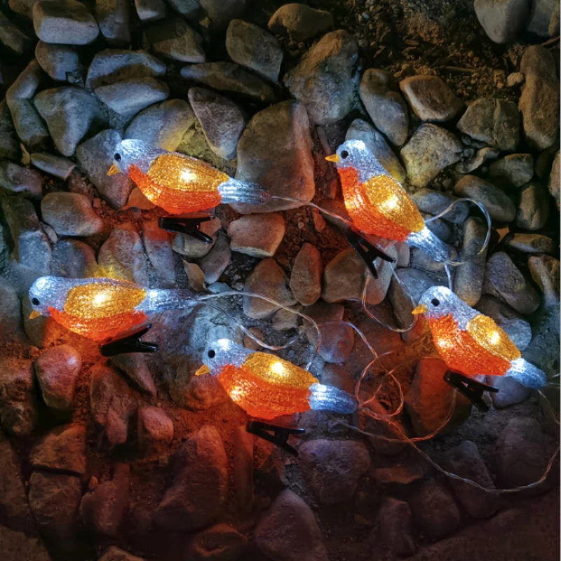 Prezzo L'uccello Acrilico Ha Condotto Le Luci Solari Della Stringa La Luce Impermeabile All'aperto Della Decorazione Dell'albero Per La Luce Della Clip Della Tenda Della Lanterna Di Festa Del Giardino