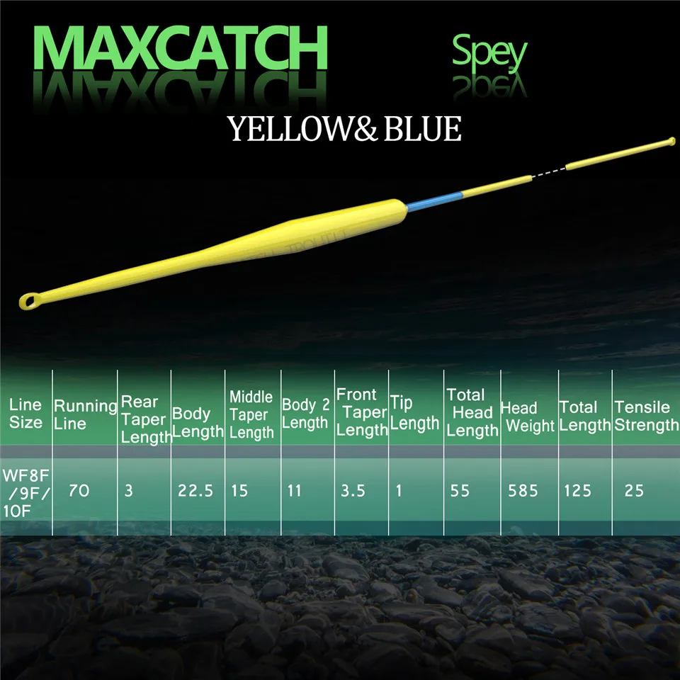 Maximumcatch 7/8/9/10/11wt рыболовная леска для ловли нахлыстом 125 футов двухцветная весовая