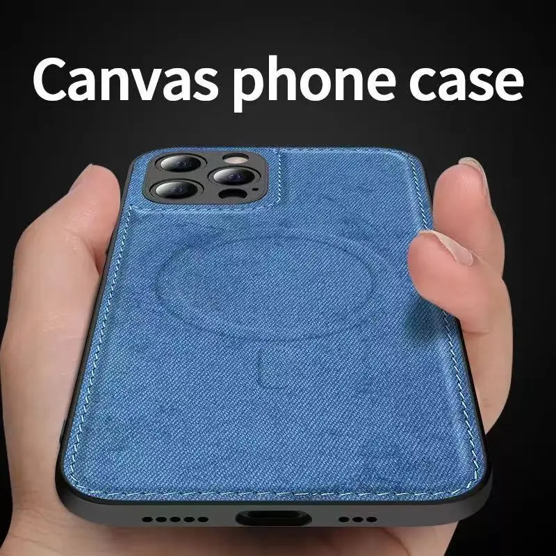 

Square Shockproof Silicone Soft Magsafe Wireless Charging Cloth Phone Case For iPhone 12 11 Pro Max Mini Back Cover Fundas Coque