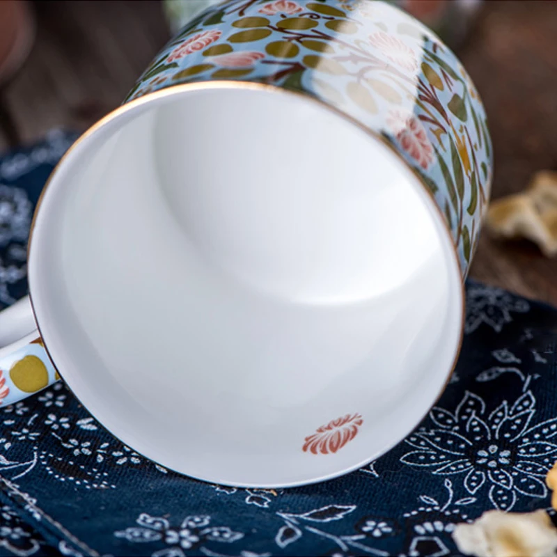 Фарфоровые кружки ручной работы в английском пасторальном стиле | Дом и сад