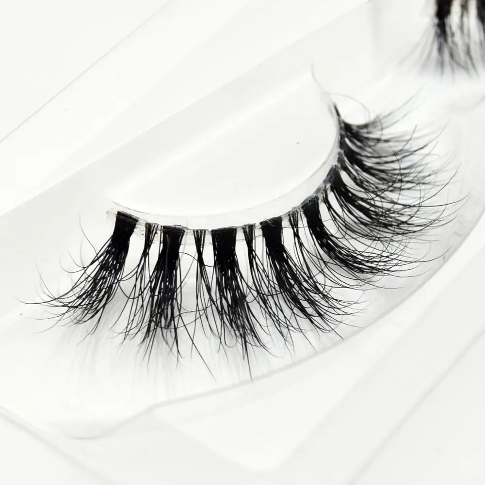 Visofree настоящие норковые ресницы с прямыми перекрещивающимися ресницами ручной