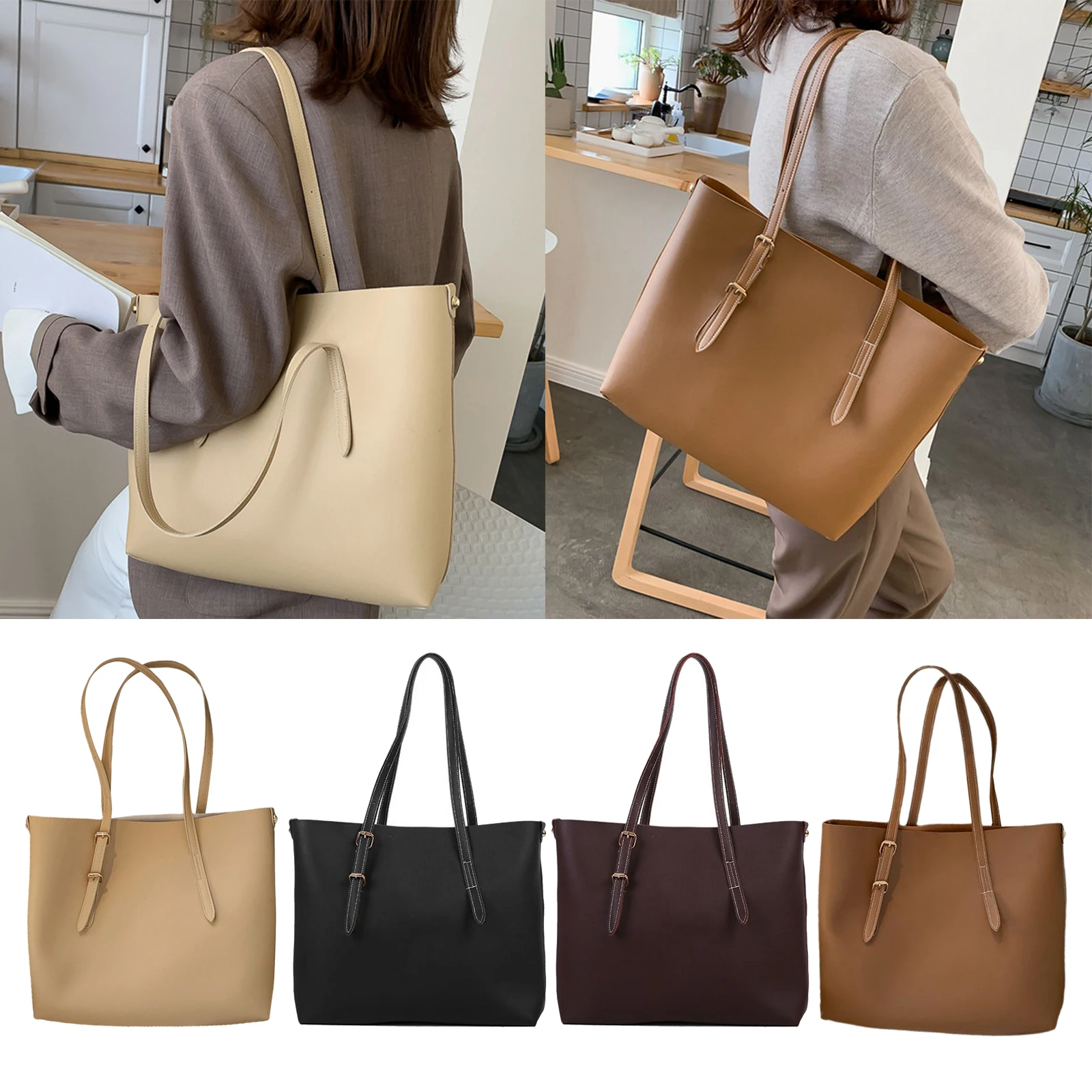 

Large Capacity Vintage Classic Leather Shoulder Bag for Women