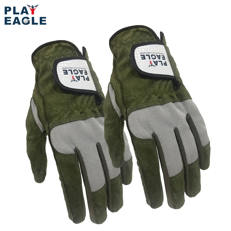 PLAYEAGLE 2 шт./лот мужские перчатки из микрофибры для гольфа с левой стороны мягкие