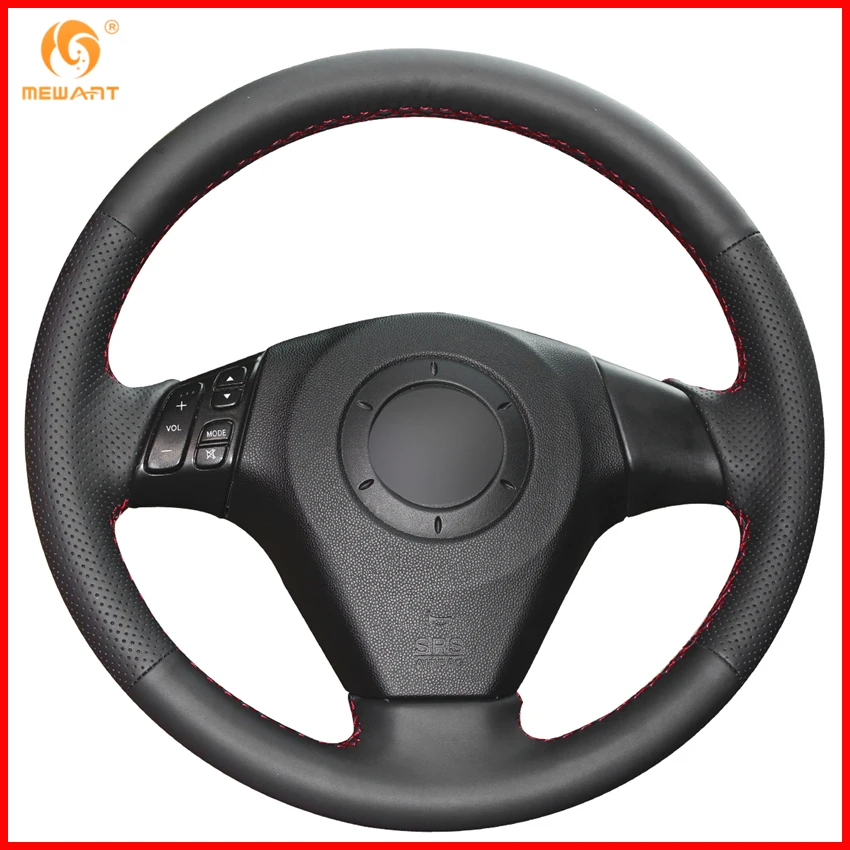 Для Mazda 3 / 2006 2010 5 2003 2008 6 MPV черные чехлы на руль из искусственной кожи запчасти|leather