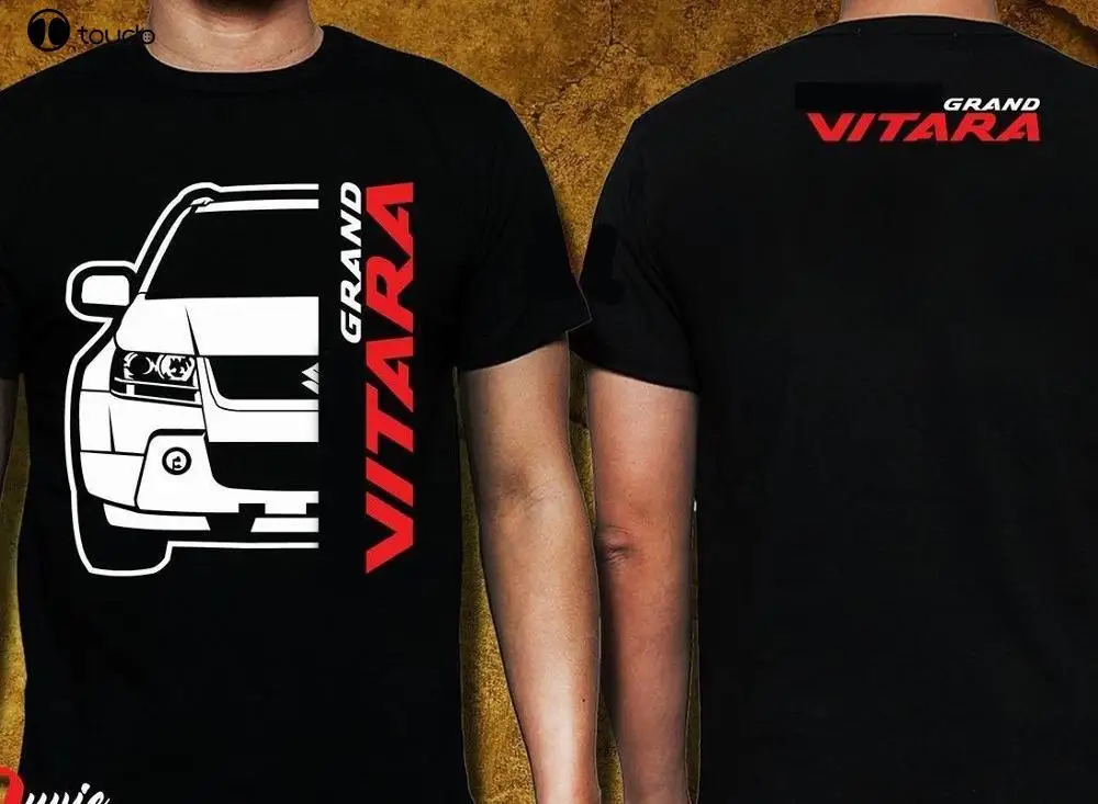 Топы летом прохладно забавная футболка японский мотоцикл Гранд витара нового