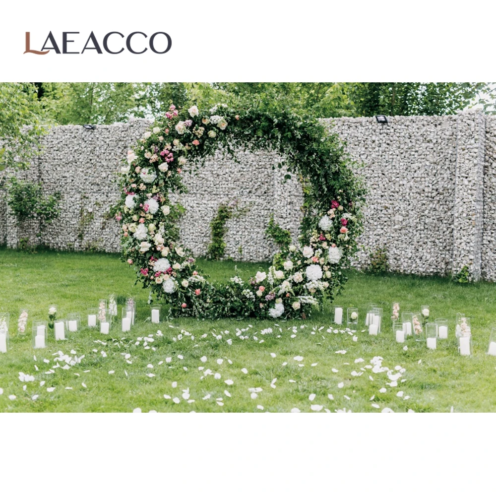 Свадебный Цветочный венок зеркало с кисточкой занавес День рождения Любовь