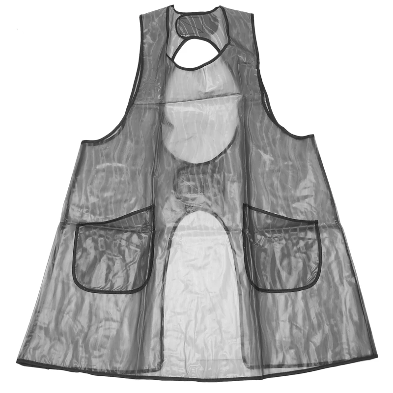 

Double-Sided PVC Barber Apron Waterproof Adjustable Bib Uniform Hairdresser Kit Salon Hair Tool