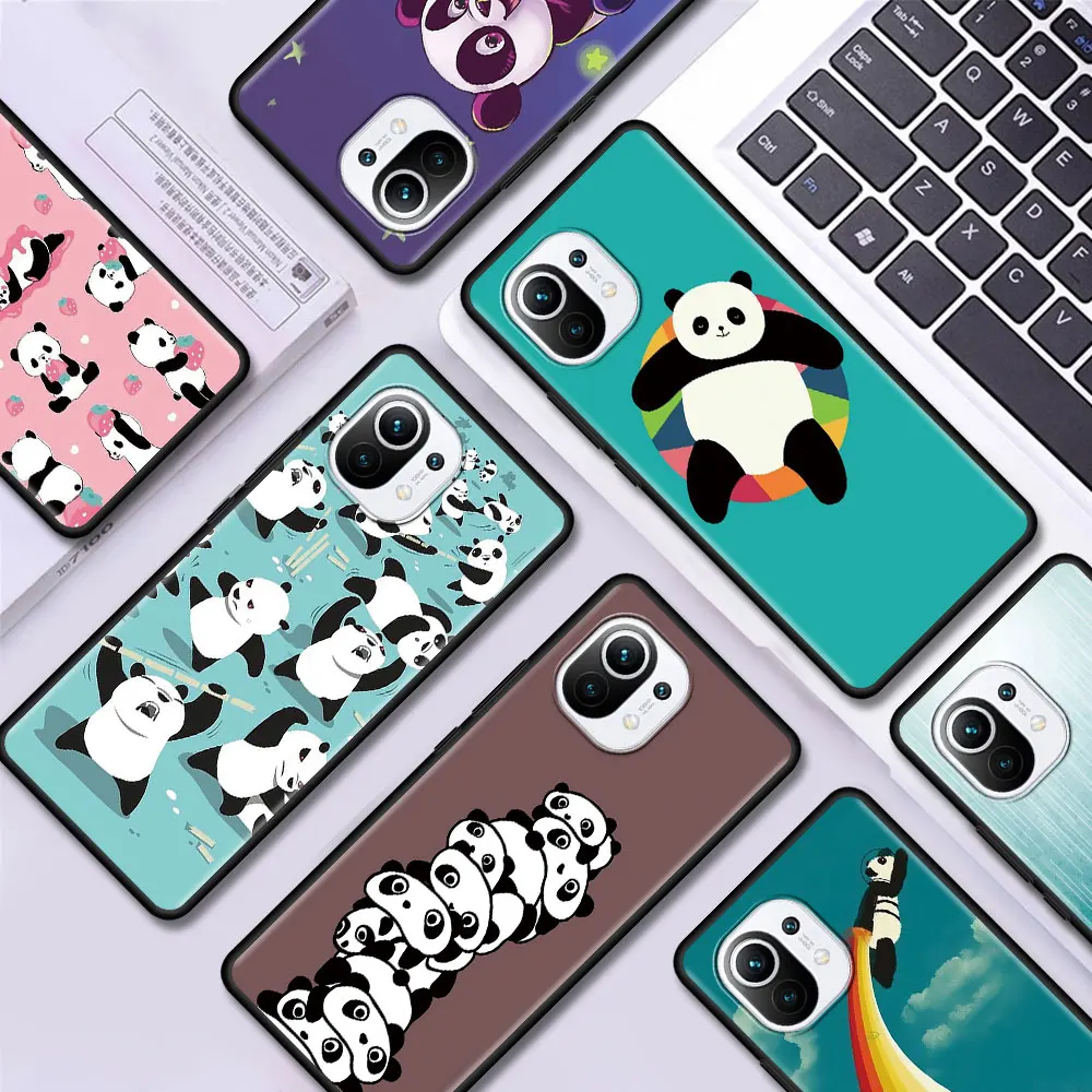 

Kawaii Super Cute Panda Phone Case for Xiaomi Mi 10T Pro Note 10 11 Lite 5G 9T A2 8 Lite CC9 Pro CC9E 9 Pro 5G Back Cover