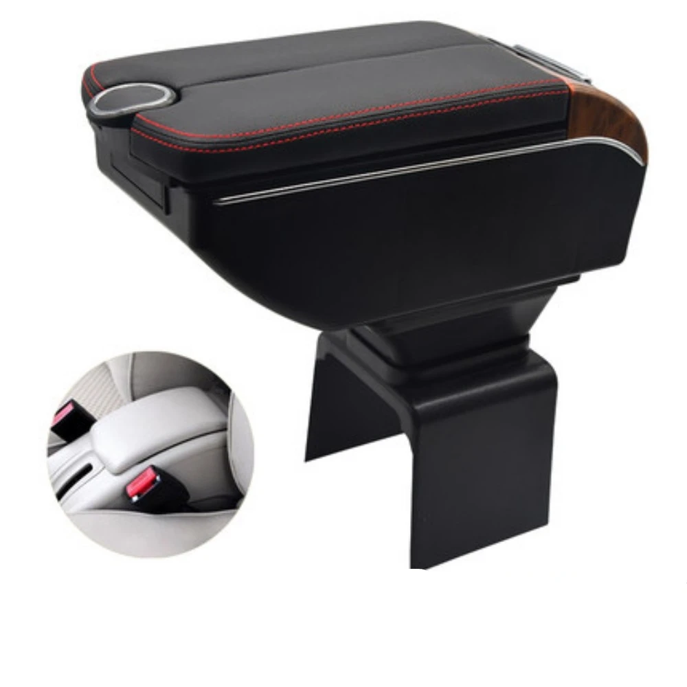

For 307 armrest box Double doors open 7USB Centre Console Storage Box Arm Rest