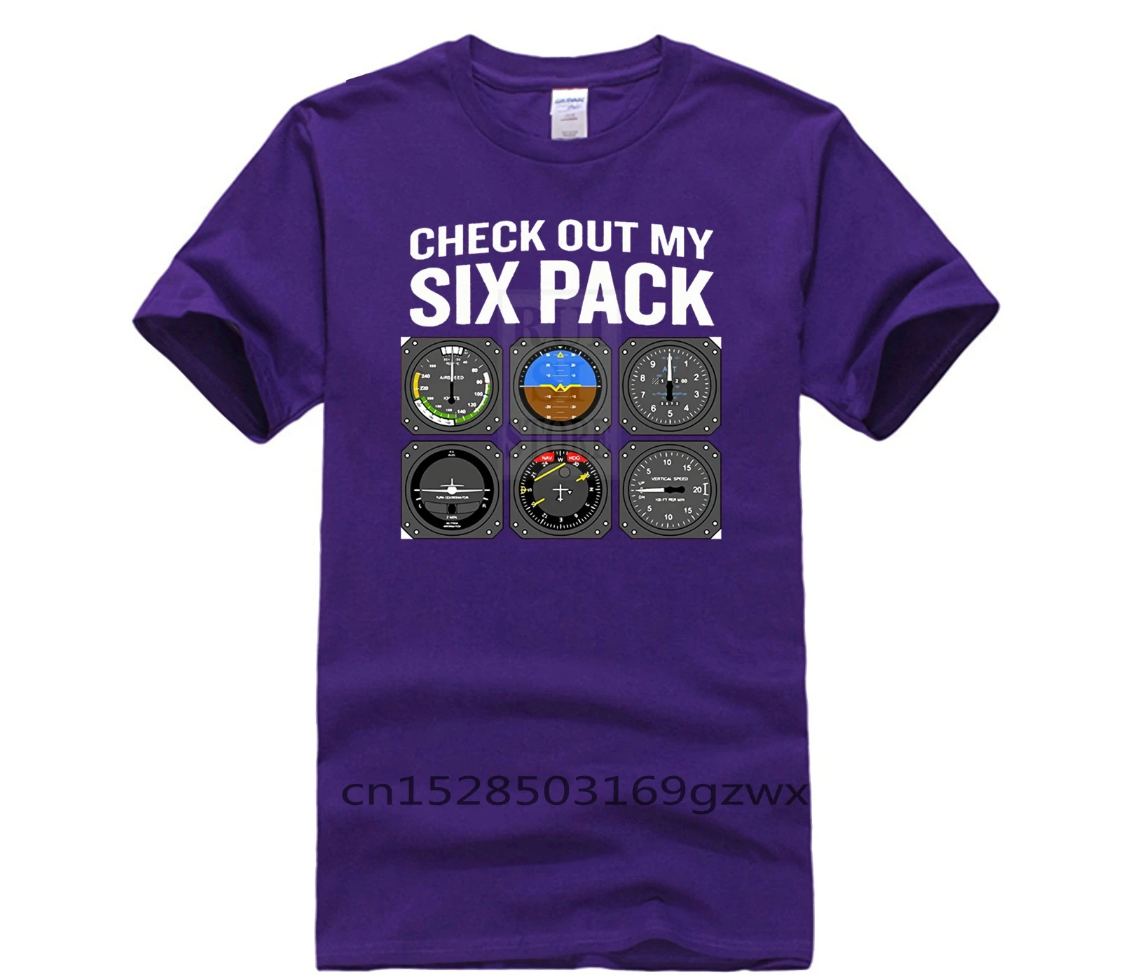 

Sports man's shhort sleeve T shirt check out my six pack 100% Cotton fashion summer Top Men's T shirt