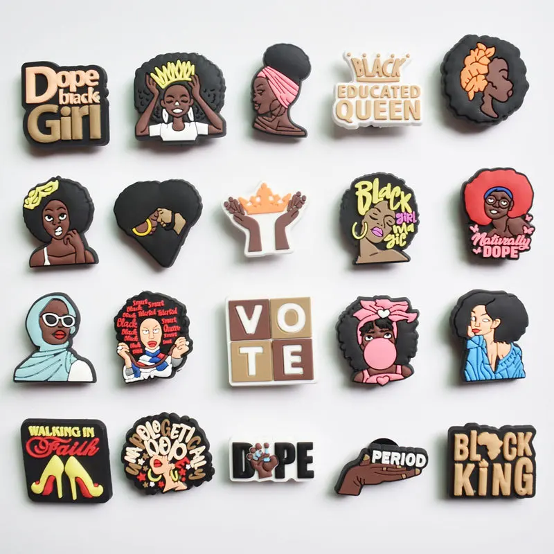 JIBZ Черные Подвески для обуви девочек украшения сандалий Crocs мальчиков детей