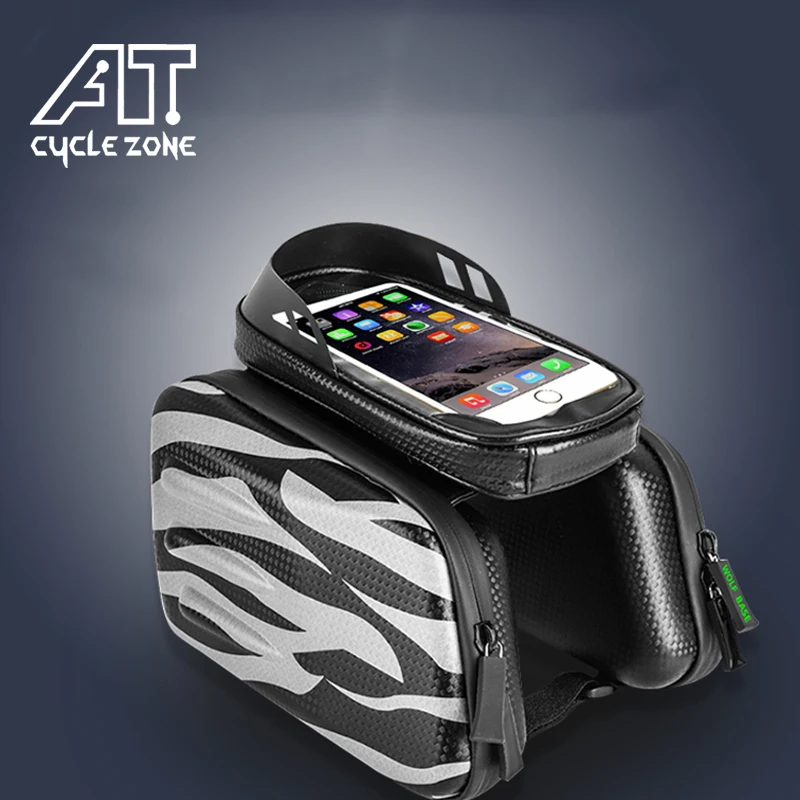 

CYCLE ZONE EVA Bicycle Bag Rainproof Touch Screen Phone Top Tube Bag MTB Pannier Road Bike Accessories Frame Front Saddle Bag