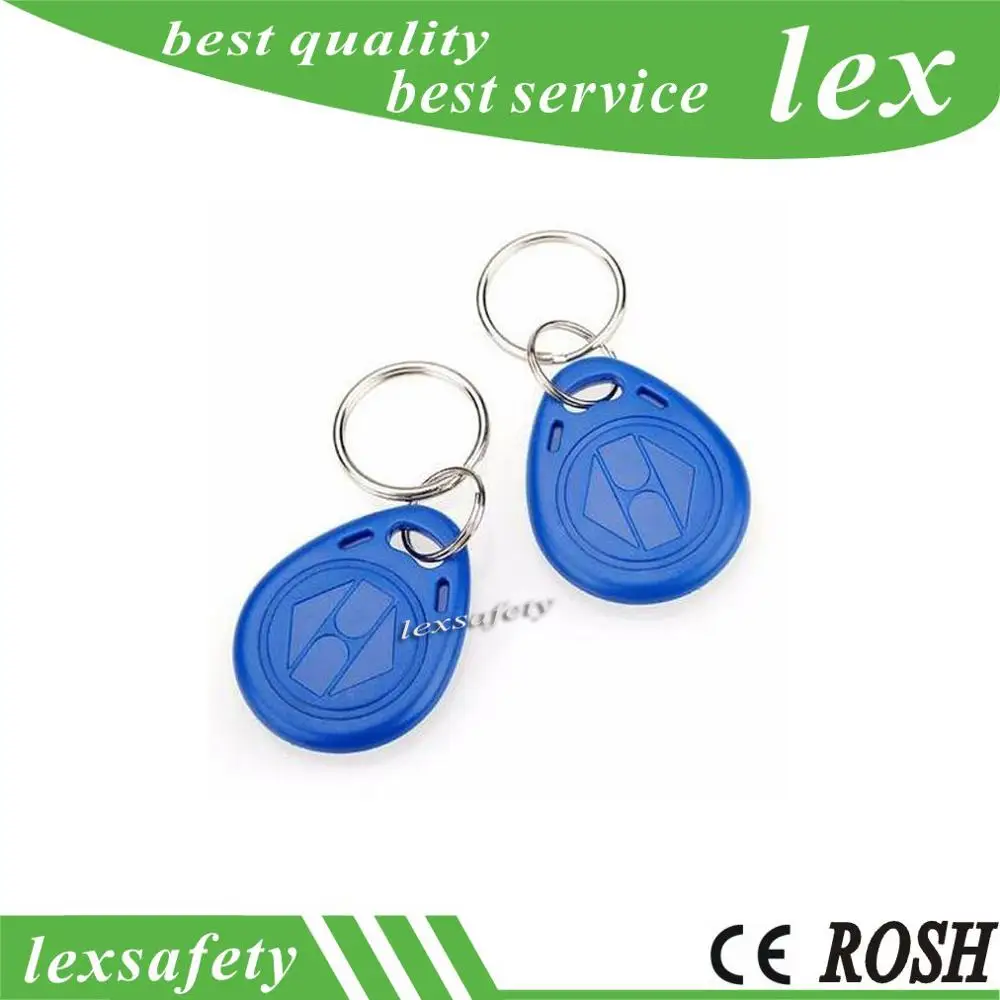 

100pcs EM4100 125khz ID Keyfob RFID Tag Tags Card TK4100 Key Fob Token Ring Proximity Chip ID Token Keyfobs